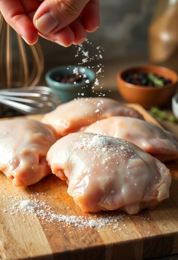 season chicken with salt