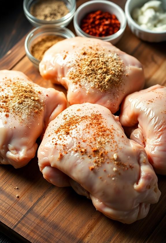 season chicken with spices