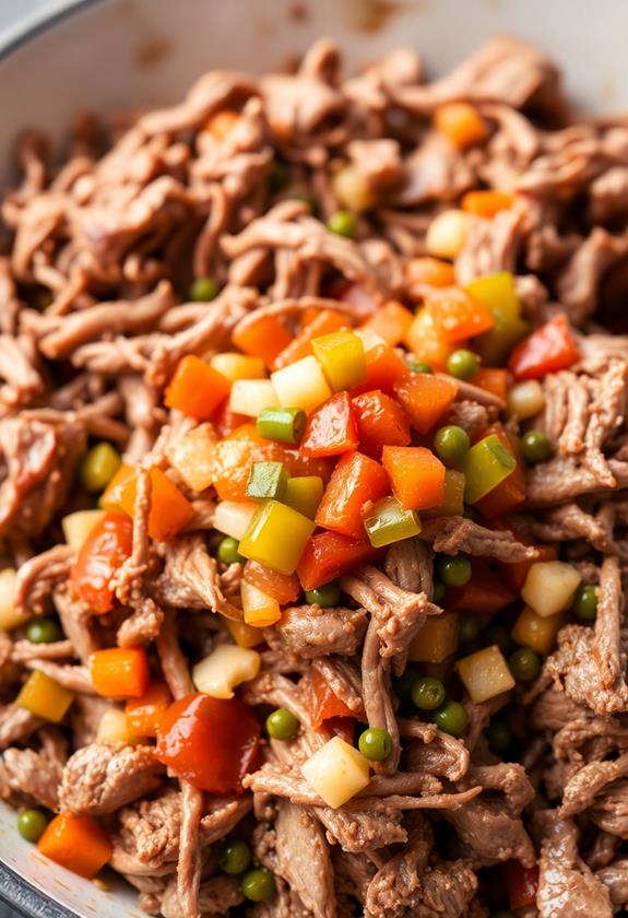 shred beef add giardiniera