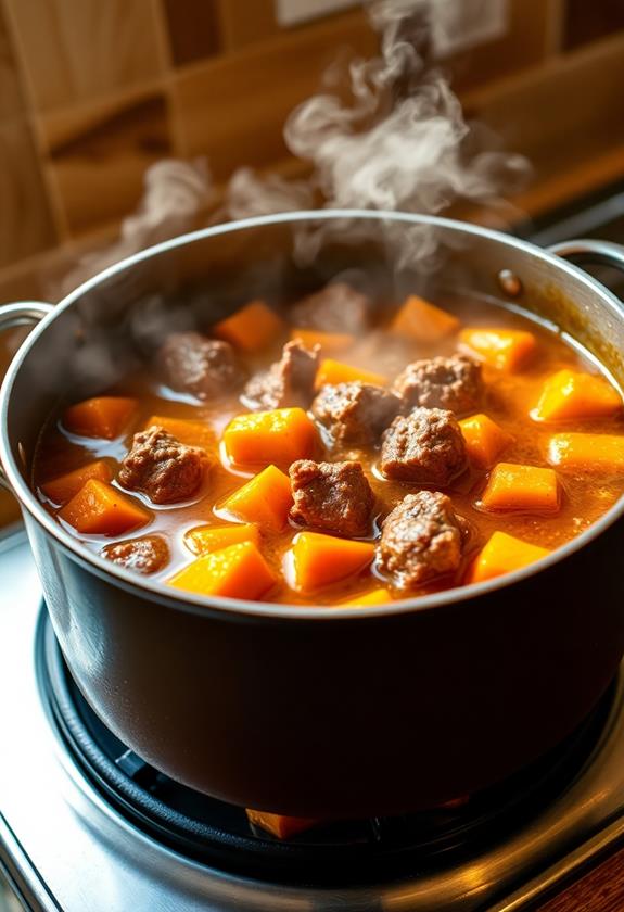 simmer stew for tenderness