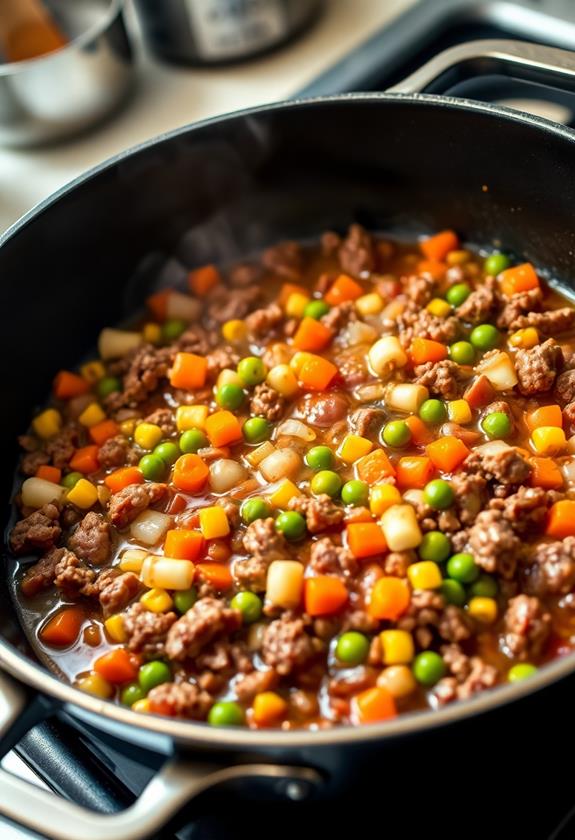 simmering with worcestershire sauce