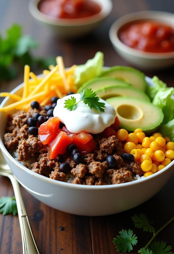 simple beef burrito bowl