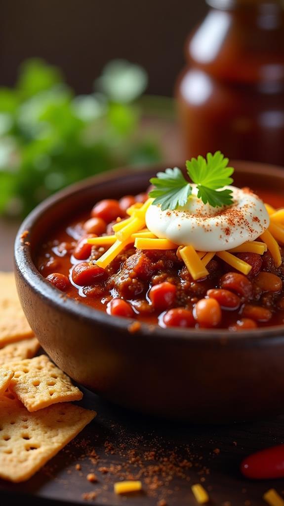 simple chili with five ingredients