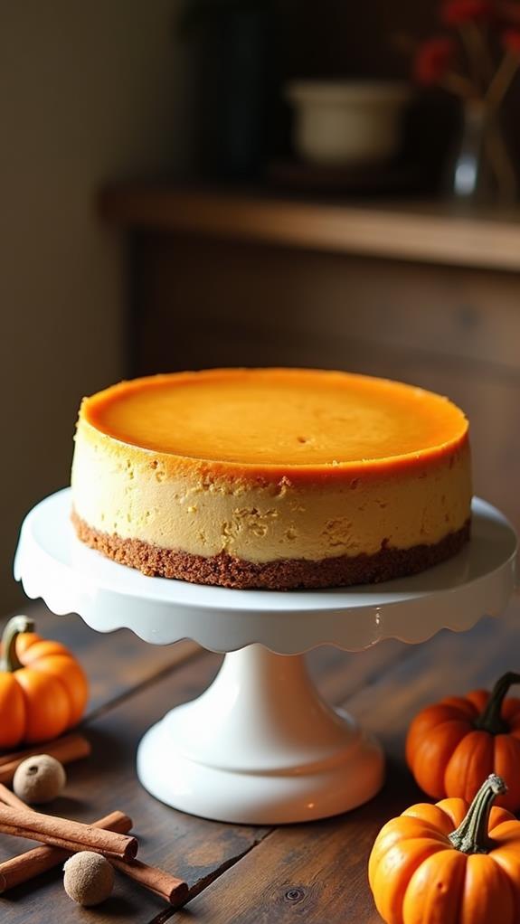 simple pumpkin cheesecake dessert