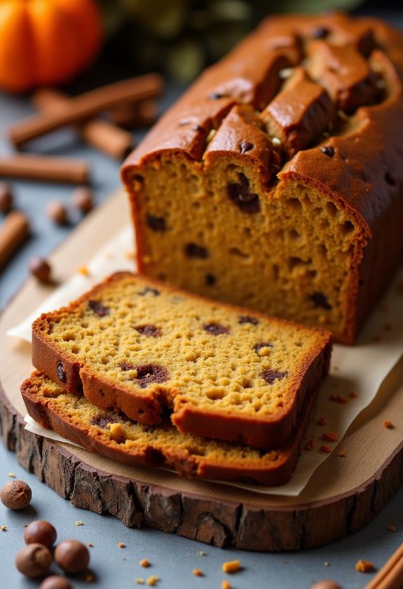 simple pumpkin spice loaf