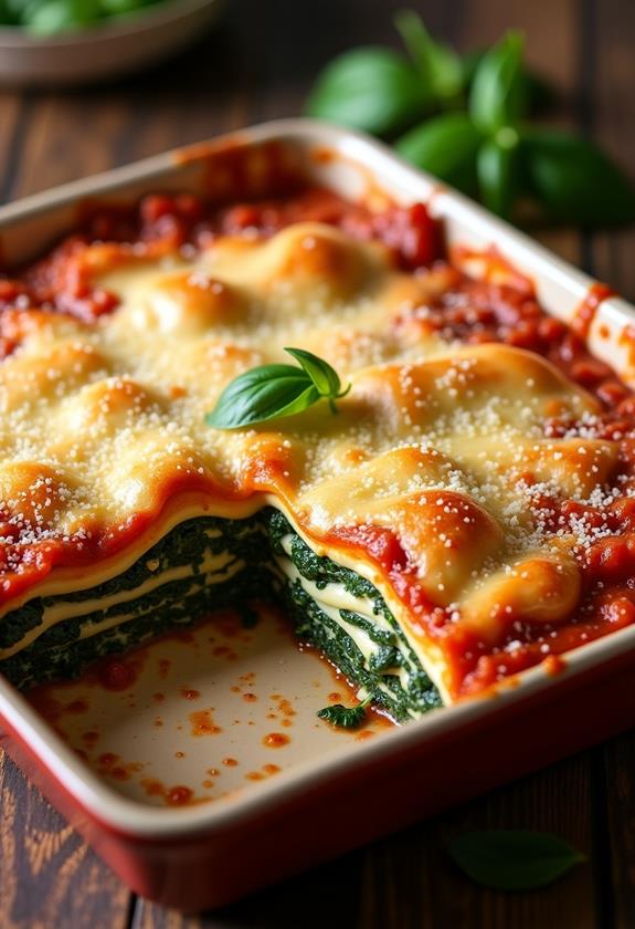 simple spinach lasagna recipe