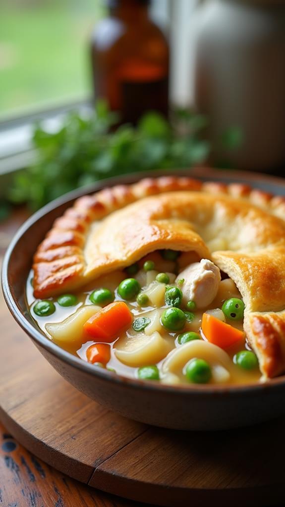 slow cooker chicken pot pie