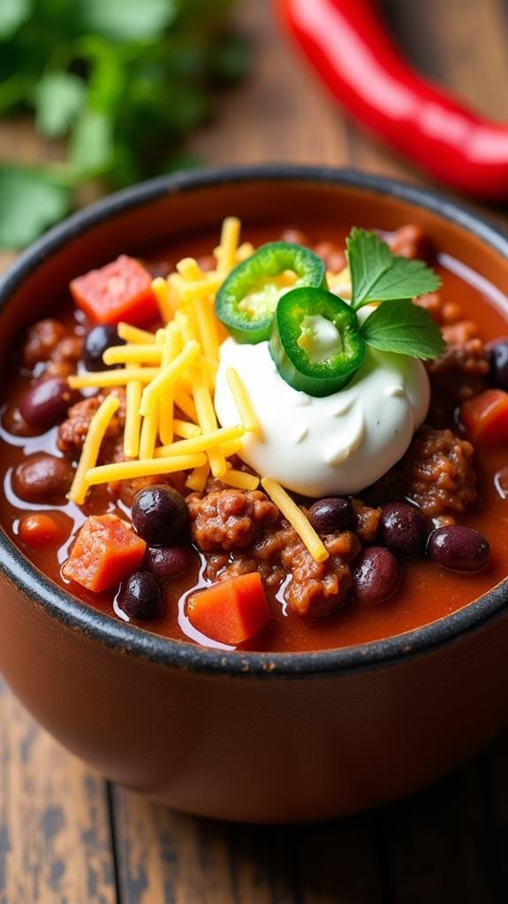 slow cooker chili recipe