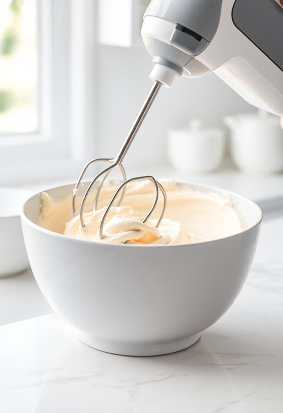 smooth cream cheese mixture