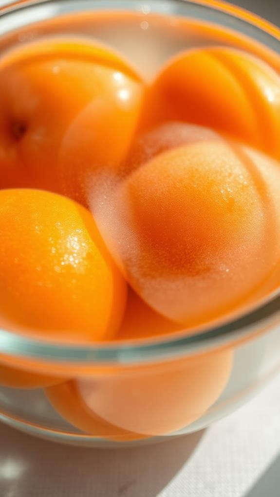 soak apricots in water