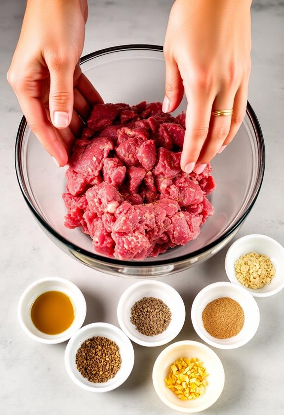 spice seasoned beef preparation