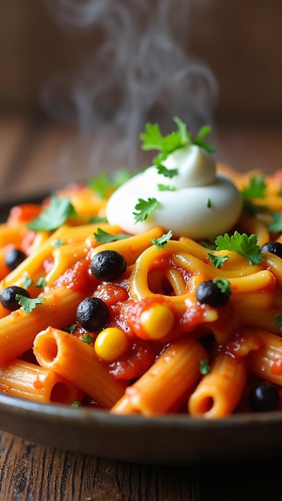 spicy enchilada pasta delight