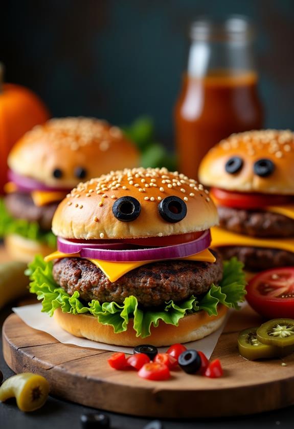 spooky halloween burger recipe