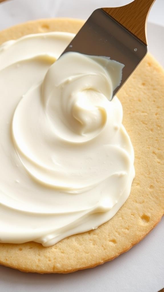 spread cream cheese mixture