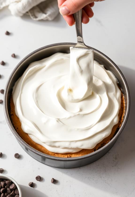 spread whipped cream topping