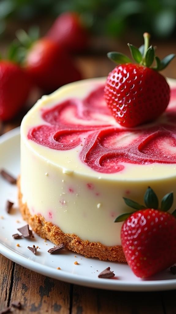 strawberry white chocolate cake