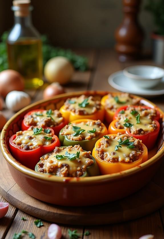 stuffed bell pepper casserole