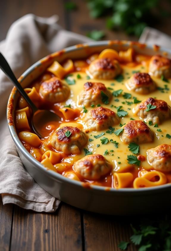 swedish meatball pasta bake