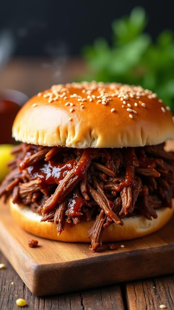 tender bbq brisket sandwiches