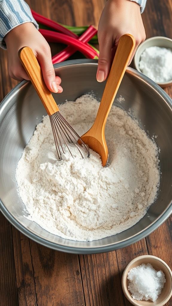 thoroughly mix dry ingredients