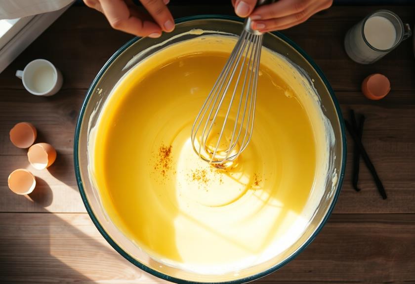 thoroughly whisk egg mixture