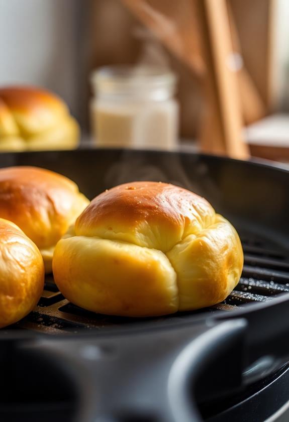 toast brioche buns golden