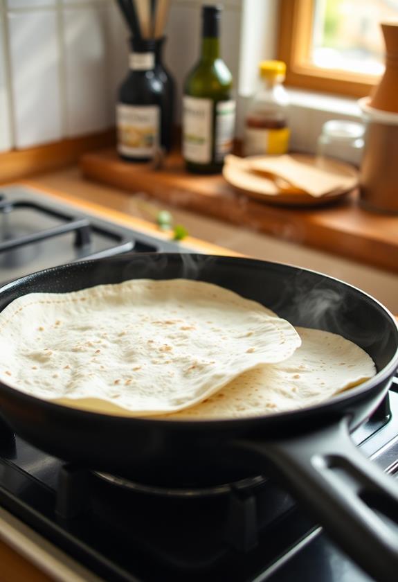 warm tortillas for wrapping