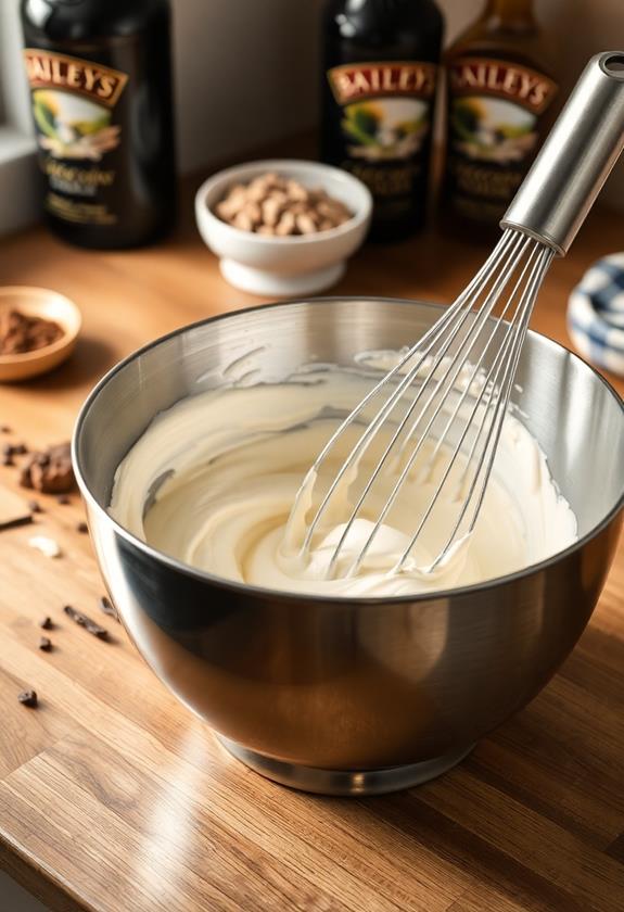 whisk cream cheese mixture