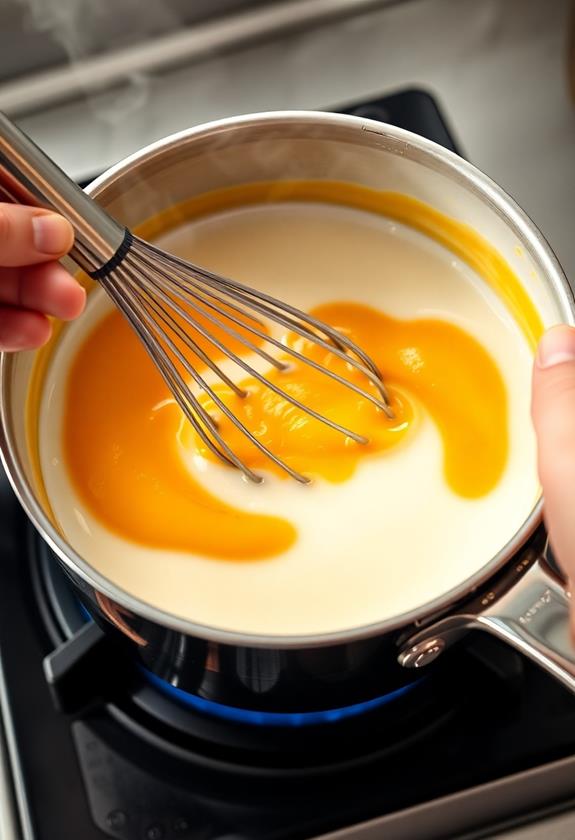 whisk in pumpkin puree