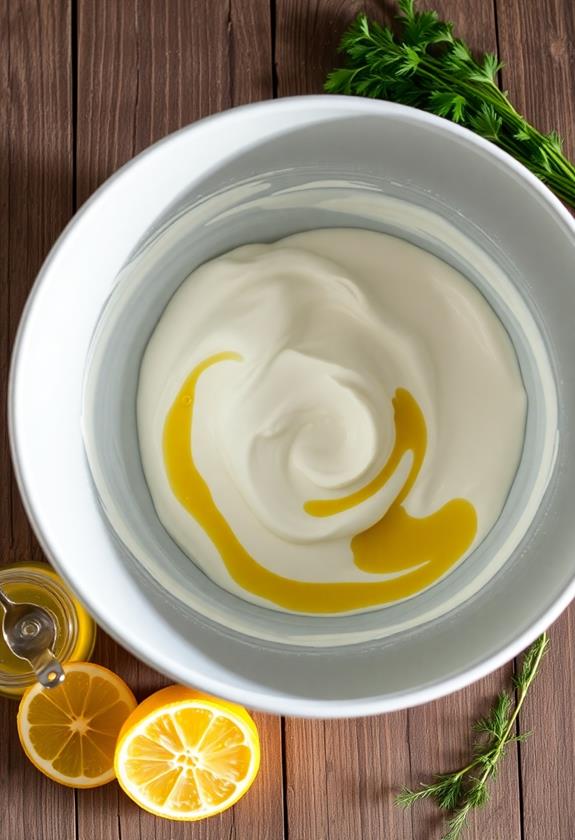 yogurt mustard lemon mix