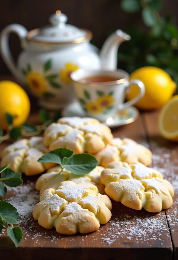 zesty lemon crinkle cookies