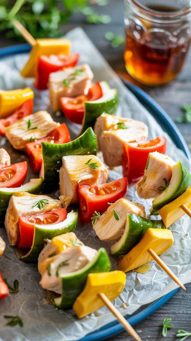 Yummy Honey Chicken Kabobs Recipe